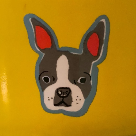 BFF Boston terrier ceramic coaster - Picture 7 of 7
